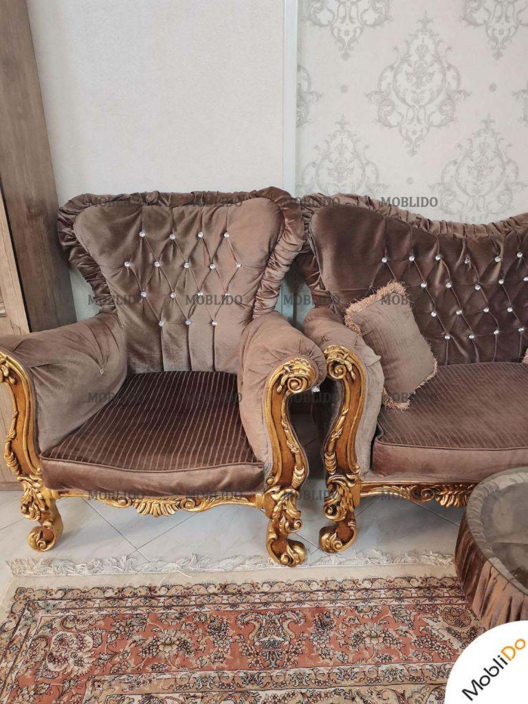 مبل پارچه وچوب سالم خریدار واقعی