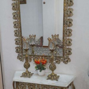 آیینه کنسول برنجی زیبا