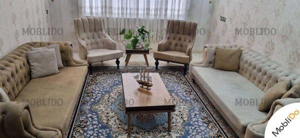 مبلمان چستر ۸ نفره زیبا