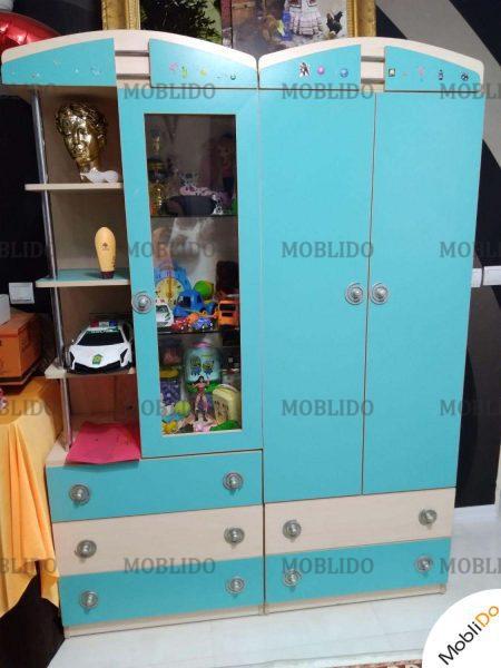 تخت دوطبقه و کمد کودک