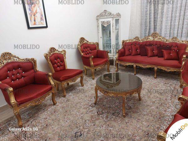 مبلمان چوب راش اصل . در حد نو