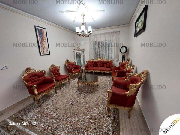 مبلمان چوب راش اصل . در حد نو