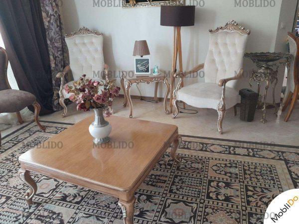 مبلمان کلاسیک چوب راش