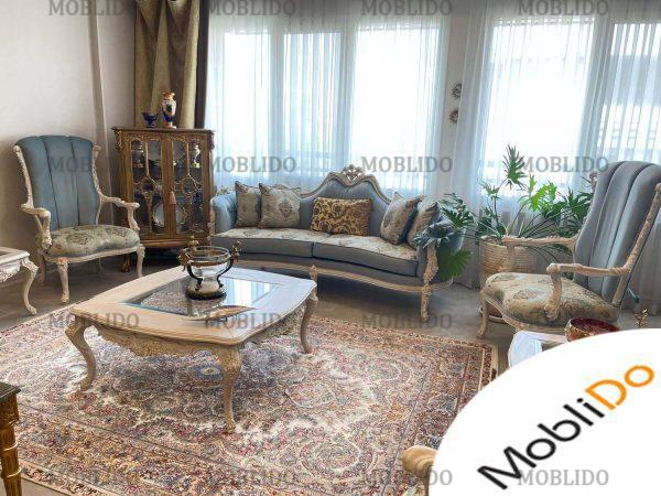 مبلمان استیل با چوب راش