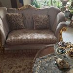 یک دست مبلمان ۷نفره استیل با چوب راش