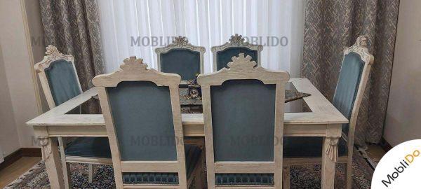 مبلمان ۷نفره. میزجلومبلی. ۲عسلی و میزناهارخوری