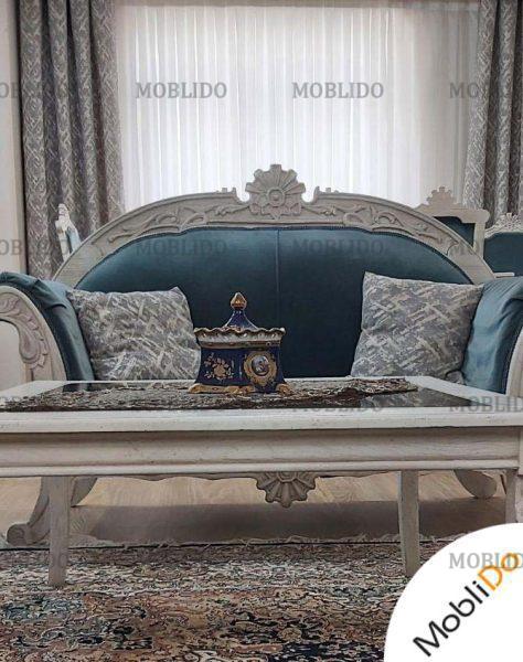 مبلمان ۷نفره. میزجلومبلی. ۲عسلی و میزناهارخوری