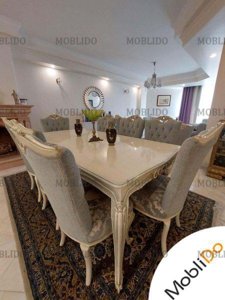 سرویس ست مبلمان ۹ نفره و میزناهارخوری ۸ نفره