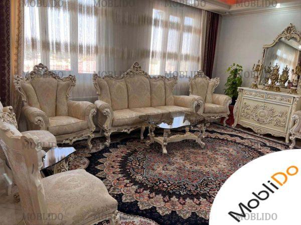 مبل در حد نو با کنسول و اینه به شرط