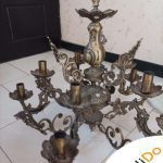 لوستر برنجی ۱۰ شاخه