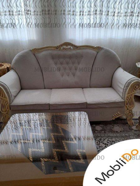 مبلمان ۷ نفره استیل با روکش نانو