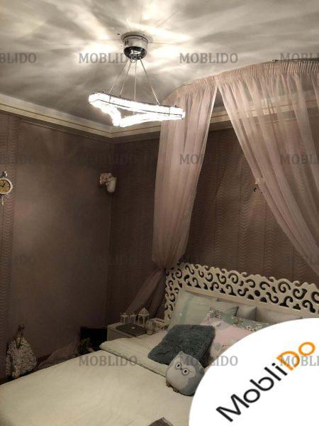 لوستر مدرن کریستال و استیل تمیز،ساده وشیک