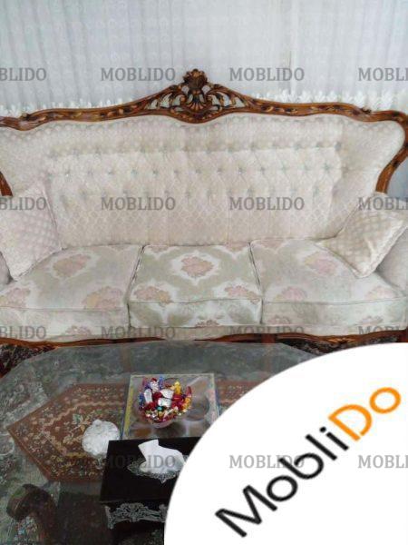 مبلمان هفت نفره استیل ( چوب راش )