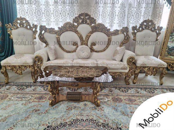 مبلمان و بوفه و آینه کنسول در حد نو